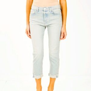 Mother Scrapper Cuff Ankle Fray Jeans